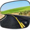 Driver Left Side Heated Mirror Glass Fits for Chrysler for Town & Country 2008-16, Dodge Grand Caravan 08-2020, RAM CV 2012-2015, Fits for Volkswagen for Routan 2009-2014 for 68026177AB 68026176AB