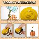 2 x Whaline 36Pcs Pumpkin Hanging Swirls Decoration Kit 9 Designs Fall Hanging Streamers with Pumpkin Cutout Cardboard Ornament Ceiling Spirals for Autumn Thanksgiving Home Party Decor