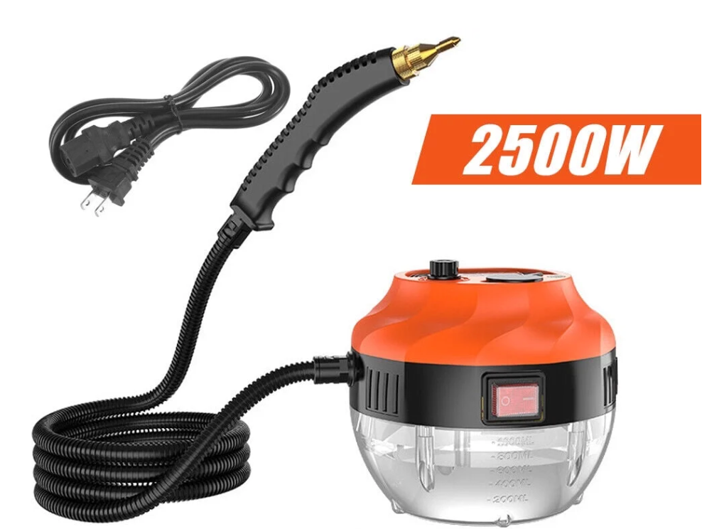 2500W Steam Cleaner, High-Pressure Steamer for Cleaning, Handheld PortableSteam Cleaners for Home Use, Steamer for Car Detailing, Steam Cleaner forUpholstery, Kitchen, Bathroom, Grout and Tile