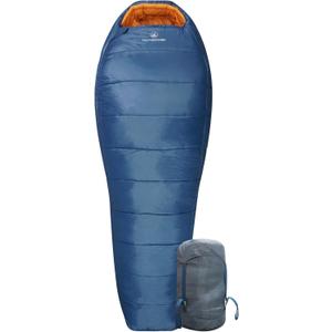 Mountainlodge 3-4 Seasons Shingle Sleeping Bag 15 with Inner Pocket for Adult, Perfect for Backpacking, Traveling and Hiking, Including Free Compression Stuff Sack