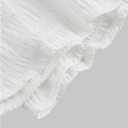 GORGLITTER Women's Layered Y2k Ruffle Mini Skirt A Line Flowy High Waisted Tiered Cute Skater Skirts (White)