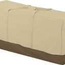 Classic Accessories Veranda Water-Resistant 60 Inch Patio Cushion and Cover Storage Bag, Patio Furniture Covers (Pebble/Bark/Earth)