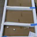 Bathtub Shower Door, 30" W X 58" H Fixed Tub Glass Panel with Clamps, 1/4"(6mm) Clear Tempered Frameless Shower Glass Door, Tub Shower Doors in Polished Chrome Finish (Silver)