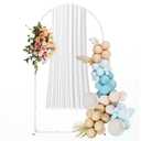 Metal Wedding Arch Backdrop Stand, 6FT Balloon Arched Frame Stand with Base, Wedding Arches for Ceremony, Arches for Backdrop,Wedding Arch for Birthday Party Celebration for Indoor and Outdoor