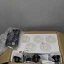 5-Light Black Bathroom Vanity Light, Modern Vanity Lighting Fixture for Bathroom, 31" Matte Light Fixture, Wall Sconces with Clear Glass Shade, Black Bathroom Wall Light Over Mirror