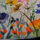 Square Tablecloth 54x54In Floral Table Cover 60x60In Washable Table Cover for Party Restaurant, Picnic, Indoor and Outdoor Dining, 60x60In, Spring Flower