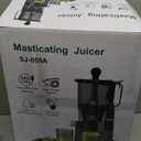 Cold Press Juicer, 5.8" Wide Feed Chute Juice Extractor Machine with 400W, High Juice Yield, Slow Masticating Juicer for Whole Vegetables & Fruits, Dark Grey