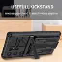 for Samsung Galaxy S26 Ultra Wallet Case Credit Card Holder- Black | Stand Kickstand Slim Rugged Shockproof Heavy Duty Defender Armor 【Military Grade】 Protective Phone Case