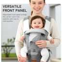 besrey Baby Carrier with Hip Seat Newborn to Toddler, Summer Mesh Front Facing Infant Carrier, Baby Body Holder Chest with Back Support, Front Back Pack with Strap for Men Women Hiking Lumbar Support