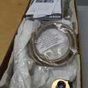 Moen Inara Bronzed Gold Handshower and Rainfall Shower Head with Lever Handle, Tub Spout, and Metal Hose, 84041BZG