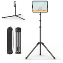 XXZU 72in Tablet Floor Stand Tripod,Tablet Stand Floor with 360° Ball Head,Height Adjustable Floor Stand Holder with Case,Tall Tripod for Phone/Music/Stream/Recording and All 4.7-13” Devices