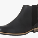 Essentials Men's Chelsea Boot, Black Faux Leather, 8