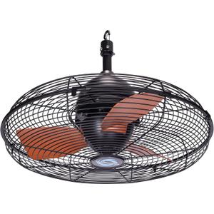 Tornado 20 Inch Outdoor Downrod Mount Ceiling Fan, IPX4 Water-Resistant Ceiling Hung Fan Remote Control Included, 3 Speed 3000 CFM 10 FT Cord UL Safety Listed