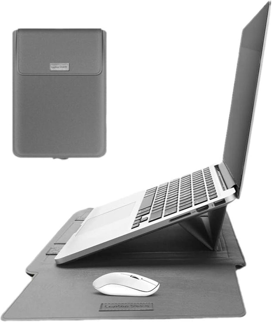 15-15.6 Inch Laptop Protective Cover Protective Bag, Suitable for MacBook Pro 15 Inch 15.6-Inch Dell Lenovo HP Acer Samsung Sony Chromebook Protective Cover(15-15.6 inch, Grey)