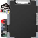 Sooez Toughest Clipboard with Storage, Internal Pen Pouch Included, Letter/ A4 Size, Shockproof Heavy Duty Plastic Clip Boards 8.5x11, High Capacity Clipboards Box Case for Contractor Trucker Driver