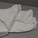 JOLLADE Non-See-Through White Privacy Semi Sheer Curtains That Let Light in 84 Inches Long Light Filtering Sheer Window Curtains Drapes for Living Room Bedroom 2 Panels Set White