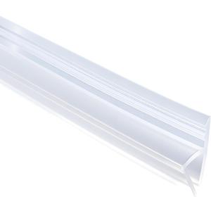 Shower Door Side Seal Strip,79 Inch H-Type Frameless Shower Door Seal, H-Type Shower Door Sweep for 1/4"(6mm) Thick Glass