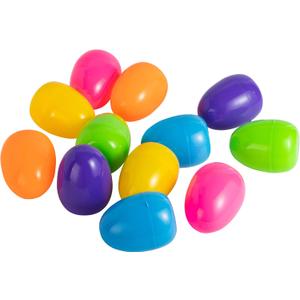 12 Pcs Prefilled Easter Egg with Toys 12 Sets Stationery inside for Kids School Easter Party Favor, Eggs Hunt, Basket Stuffers, Classroom Exchange and Prize Supplies