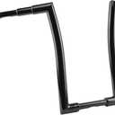 Black 1.5 inch Fat Ape Hangers 18 inch Rise Handlebars Fits Harley Most Dyna Softail Sportster Road King Road Glide