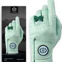 CLAPLEY Women’s Golf Glove – Premium Cabretta Leather with Magnetic Ball Marker, Breathable Design, Good Elasticity, Precious Gift for Golfers, Super Soft Feel, Right Hand, Medium 