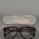 OPTOFENDY Progressive Multifocus Reading Glasses for Women Oversized Blue Light Blocking Oprah Style Computer Readers (Beige Tortoise)