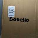 Babelio 36" Tall Baby Gate, 29-48" Auto-Close and Pressure Mounted Baby Gate for Stairs, Doorways, Hallway, PressGuard P7, Easy Walk Thru Pet Gate, Black