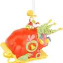 Hallmark Christmas Ornament, Dr. Seuss's How the Grinch Stole Christmas! Grinch on Sleigh Ornament, Christmas Movie Gifts