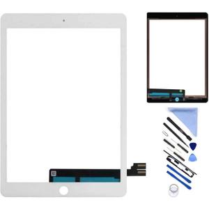 Touch Screen Replacement for iPad Pro 9.7 inch 2016 Digitizer Panel Glass Assembly A1673 A1674 A1675 (Not LCD)+Tools (White)