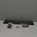 GXOACKJ 2 Pack Black Curtain Rods for windows 32 to 62 inch, 5/8 inch Splicing Heavy Duty Metal Curtain Rod Set with Brackets