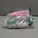 70Pcs Pink and Green Birthday Theme Party Favors, 10 Pack Glasses Star Broom Pens Bracelets Hair Bands Gift Goodie Bags Bubbles for Decor Decorations Supplies