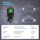2 x Waterproof On Off Toggle Switch Double Outlet with Green Light Rocker Button Inline Cord Switch DPST AC/DC 20A-125V,16A-250V,30A-24V,35A-12V, IP66