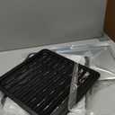 LOVMOR 26 Quart Air Fryer Oven with 9 Accessories,21-in-1 Smart Large Airfryer,Countertop Convection Toaster Ovens for Rotisserie,Baking,Dehydrators,Grills, Stainless steel, 15.7"*13.7"*12.1"