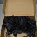 12 Pcs Black Roses Artificial Flowers with Long Stem, Faux Silk Rose Bouquet Realistic Lifelike Fake Floral Bundles for Halloween Valentine's Day Wedding Party Table Centerpiece Decor, Large