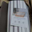 FRESHMINT Farmhouse Stripe Anti-Fatigue Kitchen Mat Set of 2, Cushioned Foam Kitchen Mats for Floor, Waterproof Non Slip Comfort Mat, Modern Kitchen Rug for Kitchen Decor, Sink, Laundry, Office (Grey)