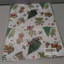 Febbleshow Funny Christmas Wrapping Paper for Boys Girls Kids - Xmas Gift Wrap with Green Monster, Trees, Snowflakes & Presents - 4 Jumbo Sheets, 28" x 40" Each (32 sq. ft ttl), Easy to Store