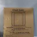 Clear Acrylic Extra Wide Baby Gate and Dog Gate, 67-75 in Wide Clear panel keeps rooms visually open while creating an indoor boundary for babies and dogs; pressure mounted, no drilling, 30.5"Tall, 67”-75“Wide