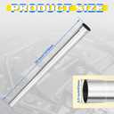 2.5 Inch Exhaust Pipe, 2.5'' Mild Steel Straight DIY Custom Mandrel Exhaust Pipe, 50 Inch Length, 2.5'' OD Mandrel Straight Pipe