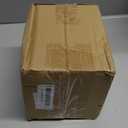 OUTNILI Small Dog Treat Container Airtight - 6" Tall X 4.9" Round White Dog Treat Jar for Kitchen Counter - Rustic Treat Storage Canister for Dogs, Cats, Small Animals - Gifts for Pet Owners