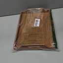 Handwoven Rattan Serving Tray with Handles 17" Rectangular Wicker Tray for Coffee Table, Breakfast, Drinks, Fruit, Snacks, Ottoman & Kitchen Counter Decor