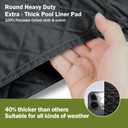 HOLDCOVER 18 Ft Round Pool Liner Pad for Above Ground Swimming Pool