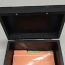 DRASTAR Index Card Holder 3x5, Wooden Index Card Organizer Box with 45 Index Card Dividers, Flashcard Notecard Holders for Home Office, Black