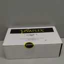 Vivaplex, Clear, 8 ounce, Round Glass Jars, with Black Lids - 8 pack