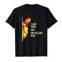 I Saw That I'm Telling Dad Funny Religious Christian Jesus T-Shirt S