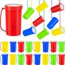24 Pcs Mini Air Horns 3 Inch Noisemakers for Sporting Events Loud Noise Maker Blow Horn Noise Whistle with Lanyard for Birthday Holiday Party Graduation Celebrations Goodie Bag Fillers