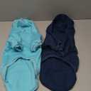2 Pack Dog Hoodie Warm Hood Dog Sweater Cold Weather Small Dogs Sweatshirt Comfort Pet Clothes for Small Medium Dogs with Pockets Cats Chihuahua Clothes for Male Female Girl Boy Sporty Daily Wear, Large (Navy,Blue)