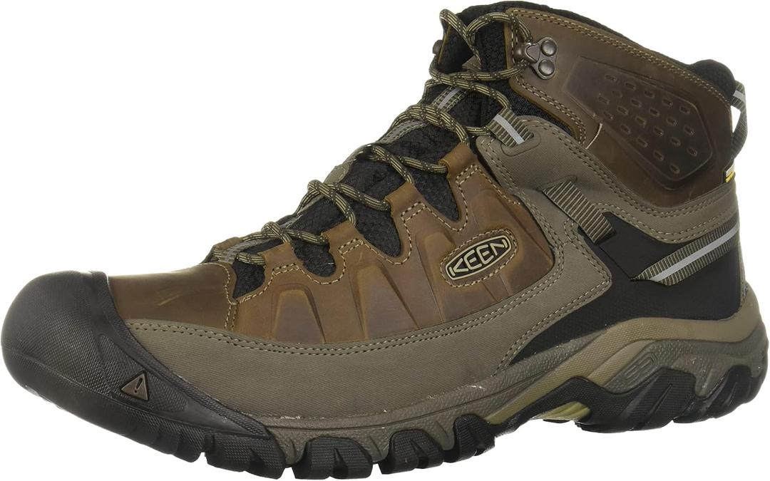 KEEN Men's, Targhee III Waterproof Mid Hiking Boots (12, Bungee Cord/Black)