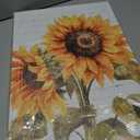 Sunflower Pictures Handpainted Rustic Flower Canvas Pictures Decor Sunflower Wall Art Painting Farmhouse Floral Print on Canvas for Living Room 16"X24"