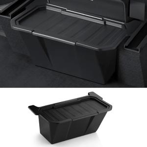 Rear Center Console Organizer for Tesla Cybertruck Trash Can with Anti-Slip Lid Cover Backseat Storage Box 2nd Row Seat Organizer Bin for Cybertruck Accessorie 2024 2025