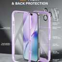 Magnetic for iPhone 17 Pro Max Case with Built-in Sensitive Screen Protector, Full-Body Dual Front& Back Protective Phone Case[Compatible with MagSafe] DropProof 17 ProMax Cover 6.9", Purple