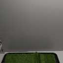 Ottomanson Artificial Grass Puppy Potty Training Pad with Tray, 15" x 30" Reusable Pee Pad for Small Pets and Dogs